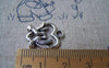 Accessories - 30 Pcs Of Antique Silver Two Love Birds Heart Charms 15x19mm A819