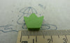 Accessories - 30 Pcs Of Assorted Color Wooden Princess Crown Beads 13x16mm A5995