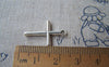 Accessories - 30 Pcs Of Tibetan Silver Antique Silver Cross Charms 16x23mm A2965