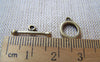Accessories - 30 Sets Of Antique Bronze Smooth Round Toggle Clasps A222
