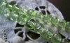 Accessories - 31 Inches Strand (140 Pcs) Green Color Crackle Glass Beads  6mm A2740