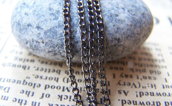 Accessories - 32ft (10m) Of Gunmetal Black Extension Chain Curb Chain 1.5x2mm A2012