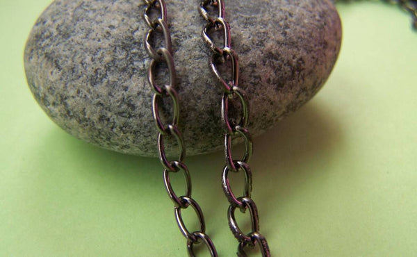 Accessories - 32ft (10m) Of Gunmetal Black Extension Chain Curb Chain 3x4mm A2019