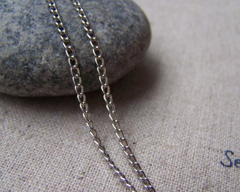 Accessories - 32ft (10m) Of Silvery Gray Nickel Tone Extension Chain Cable Chain 2x3mm A2728