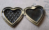 Accessories - 4 Pcs Of Antique Bronze Brass Multiple Heart Photo Locket Charms 29mm A7009