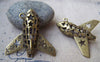 Accessories - 4 Pcs Of Antique Bronze Filigree 3D Airplane Airbus A380 Charms Pendants 37x37mm A950