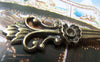 Accessories - 4 Pcs Of Antique Bronze Flower Spoon Pendants 22x107mm A4909