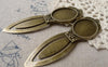 Accessories - 4 Pcs Of Antique Bronze Hair Clips Base Settings Match 18x25mm Cabochon   A6913