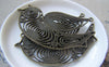 Accessories - 4 Pcs Of Antique Bronze Huge Filigree Swallow Dove Bird Pendants Charms 37x70mm A4826