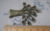 Accessories - 4 Pcs Of Antique Bronze Huge Tree Trunk Pendants Charms 50x59mm A2237