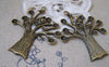 Accessories - 4 Pcs Of Antique Bronze Huge Tree Trunk Pendants Charms 50x59mm A2237