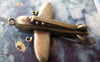 Accessories - 4 Pcs Of Antique Bronze Plane Charms 38x38mm A3066