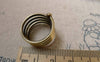 Accessories - 4 Pcs Of Antique Bronze Spring Ring Findings 19mm A6386