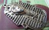 Accessories - 4 Pcs Of Antique Silver Egyptian Pharaoh Pendants 35x45mm A1623
