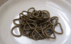 Accessories - 40 Pcs Of Antique Bronze D Jump Rings 8.5x12.5mm A2187