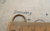 Accessories - 40 Pcs Of Antique Bronze D Jump Rings 8.5x12.5mm A2187