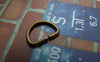 Accessories - 40 Pcs Of Antique Bronze D Jump Rings 8.5x12.5mm A2187