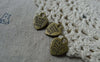Accessories - 40 Pcs Of Antique Bronze Heart Charms Double Sided 12x15mm A5594