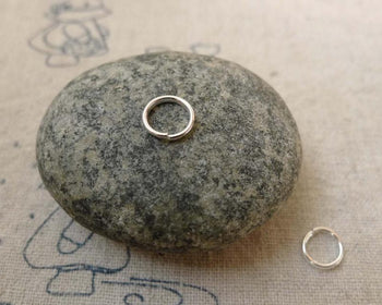 Accessories - 450 Pcs Of Silver Tone Iron Jump Rings 7mm 19 Gauge A6214