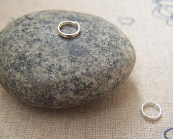 Accessories - 450 Pcs Of Silver Tone Split Rings 6mm A2186