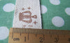 Accessories - 5.46 Yards (5 Meters) Crown Eiffel Tower House Print Cotton Ribbon Label String A2602