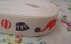 Accessories - 5.46 Yards (5 Meters) Elephant Print Cotton Ribbon Label String A2576