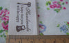 Accessories - 5.46 Yards (5 Meters) Flower And Key Handmade Print Cotton Ribbon Label String A2533