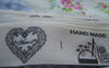 Accessories - 5.46 Yards (5 Meters) Love Heart Pattern Print Cotton Ribbon Label String A2661
