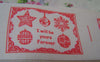 Accessories - 5.46 Yards (5 Meters) Lovely Christmas Orange Print Cotton Ribbon Label String A2538