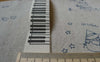 Accessories - 5.46 Yards (5 Meters) Musical Keyboard Piano Print Cotton Ribbon Label String A5560