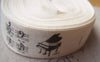 Accessories - 5.46 Yards (5 Meters) Musice Note Piano Print Ribbon Label String A2606