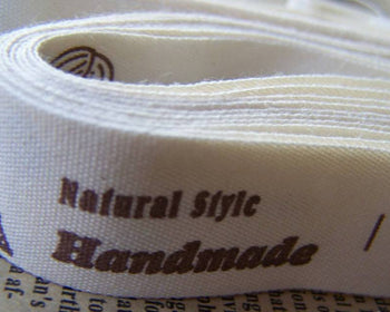 Accessories - 5.46 Yards (5 Meters) Natural Style Boy And Girl Pattern Print Cotton Ribbon Label String A2534