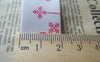 Accessories - 5.46 Yards (5 Meters) Pink Christmas Print Cotton Ribbon Label String A2639