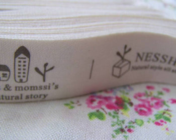 Accessories - 5.46 Yards (5 Meters) Print Boy Girl Scissors Cotton Ribbon Label String A2657