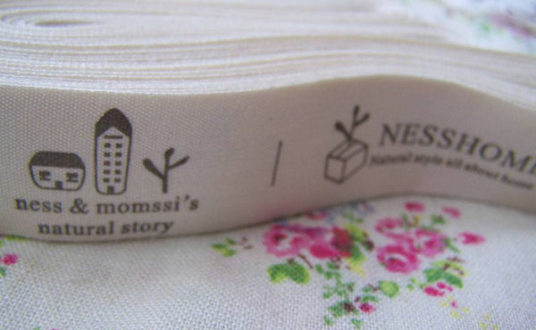Accessories - 5.46 Yards (5 Meters) Print Boy Girl Scissors Cotton Ribbon Label String A2657