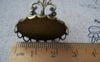 Accessories - 5 Pcs Antique Bronze Adjustable Ring Blank Shank Base With 18x25mm Bezel Lace Edge A3522