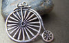 Accessories - 5 Pcs Antique Silver 19th Century Vintage Bicycle Pendants Charms 46x52mm A1760