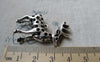 Accessories - 5 Pcs Antique Silver 3D Deer Pendant Charms 30x40mm A6350