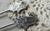 Accessories - 5 Pcs Antique Silver Phoenix Chinese Hairpin Bookmark 17x88mm A6545
