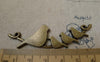 Accessories - 5 Pcs Of Antique Bronze Curved Four Birds On Branch Connectors Pendants  22x66mm  A7453