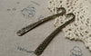 Accessories - 5 Pcs Of Antique Bronze Flower Hook Bookmarks 13x79mm Double Sided A6407