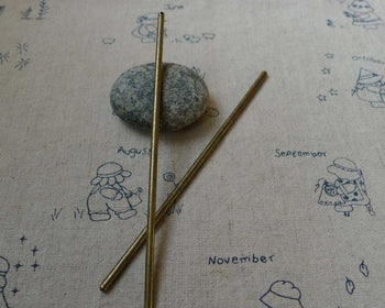 Accessories - 5 Pcs Of Antique Bronze Steel Retro Solid Hair Stick Bun Stick  3x123mm A5654