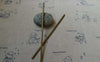 Accessories - 5 Pcs Of Antique Bronze Steel Retro Solid Hair Stick Bun Stick  3x123mm A5654