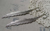 Accessories - 5 Pcs Of Antique Silver Feather Bookmarks 120mm Double Sided A6026