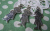 Accessories - 5 Pcs Of Antique Silver Prince Charms Pendants Double Sided 17x48mm A1528