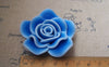 Accessories - 5 Pcs Of Polymer Clay Rose Flower Cabochon Assorted Color 50mm A2250