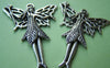 Accessories - 5 Pcs Of Tibetan Silver Antique Silver Fairy Pendants Charms 39x51mm A1381