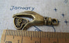Accessories - 5 Sets (10 Pcs) Of Antique Bronze Heart Hand Charms Pendants 15x30mm A577
