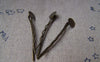 Accessories - 50 Pcs Antique Bronze Bobby Pin Hair Sticks Wavy Hair Clips 43mm With 8mm Pad A1925