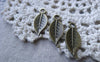 Accessories - 50 Pcs Antique Bronze Leaf Charms 10x24mm A7599